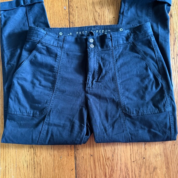 WHBM Pret-a-Pedi Black Cropped Ankle Pant Black Size 8 - Picture 6 of 12